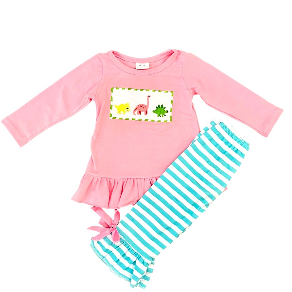Girls Winter Dinosaur Set